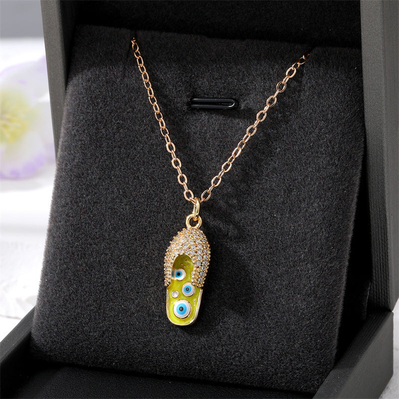 Collares de aleación de circón micro pavimentante para el ojo de los ojos al por mayor